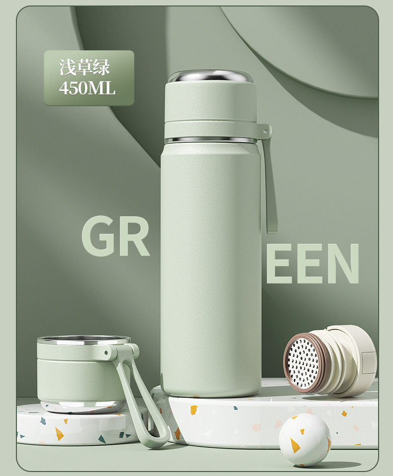 316 stainless steel insulated cup, tea and water separation, large-capacity student water cup, high appearance level, tea brewing cup, gift engraving pic 32