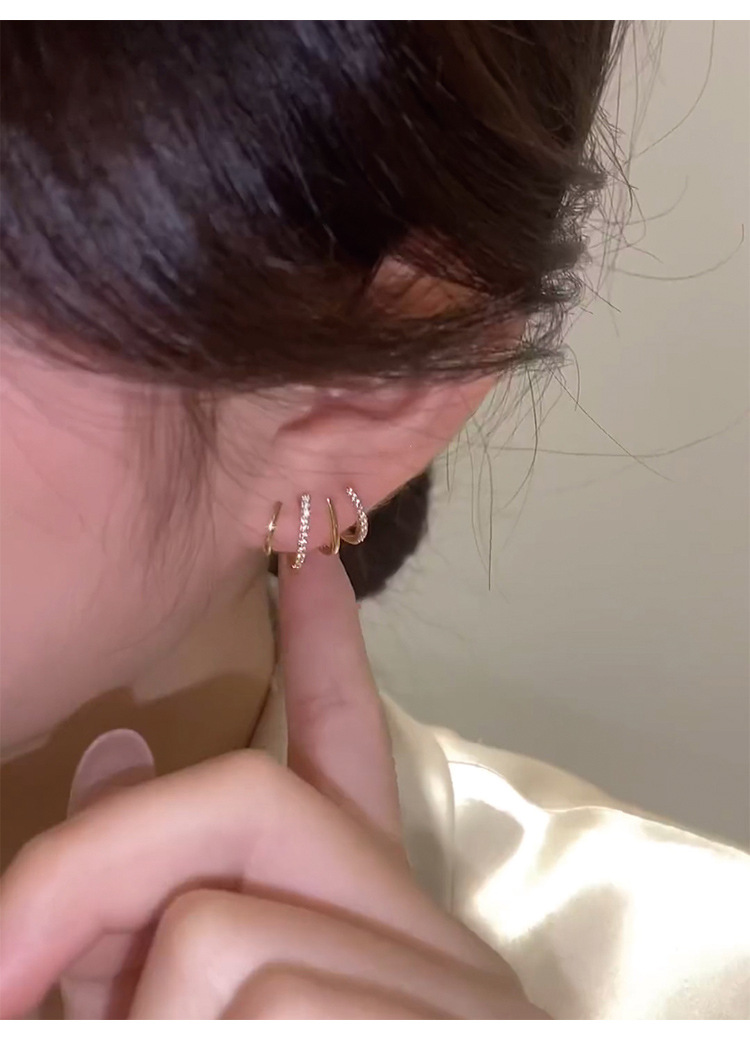 新品耳环小众设计感网红耳饰女防过敏925银针时尚四爪耳钉详情27