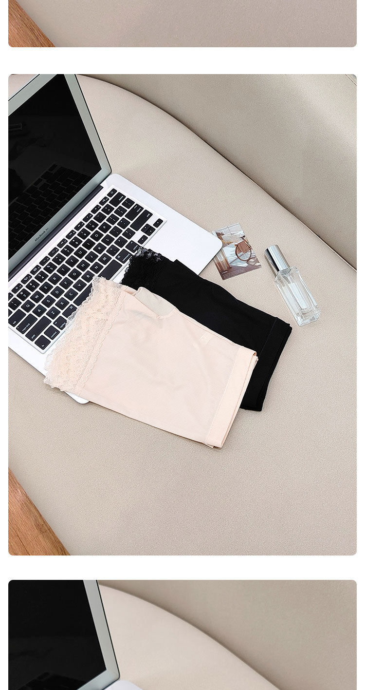 两条装·螺纹冰丝少女安全裤女夏防走光中腰无痕抗菌不卷边打底裤详情12