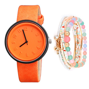 A06976-1发光手表独角兽夜光硅胶电子手表加手链2pcs/set 有盒子详情13