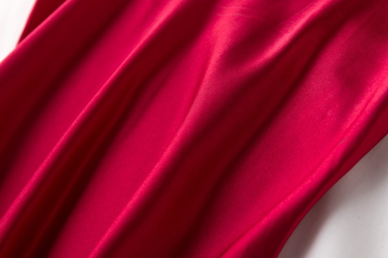 晨袍女伴娘结婚睡袍女士吊带内搭打底睡裙红色新娘仿真丝睡衣春夏详情25