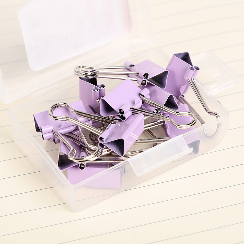 Business office folder, multi-functional long-tail clip, book clip, student study classification, color dovetail clip wholesale pic 6