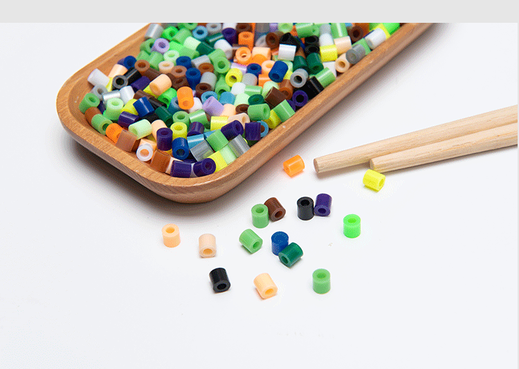 拼拼豆豆5mm融合拼豆72色现货手工店DIY益智拼图男女孩拼豆豆玩具详情5