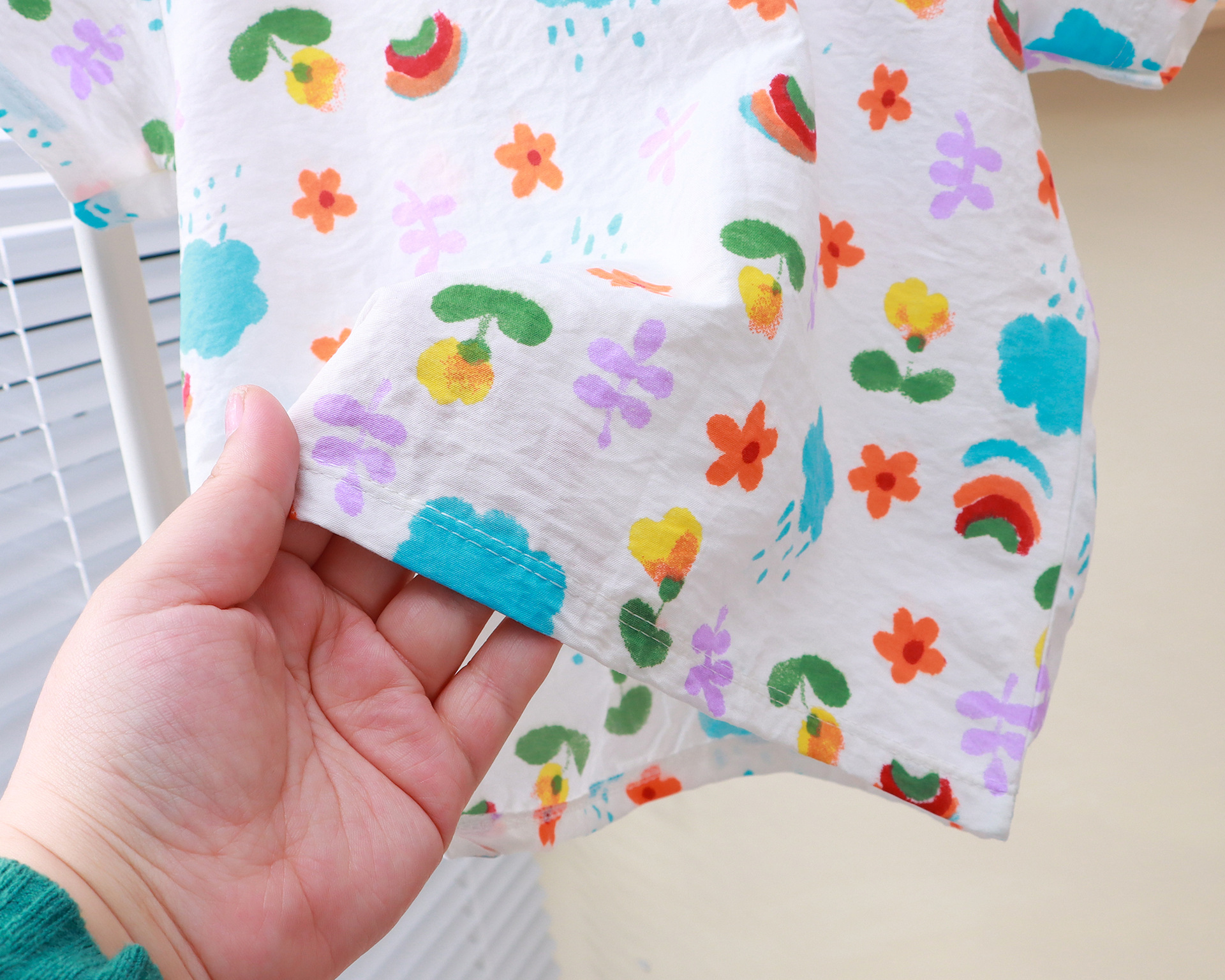 新款云朵绵短袖套装儿童短袖两件套居家休闲装宝宝半袖短裤批发详情9