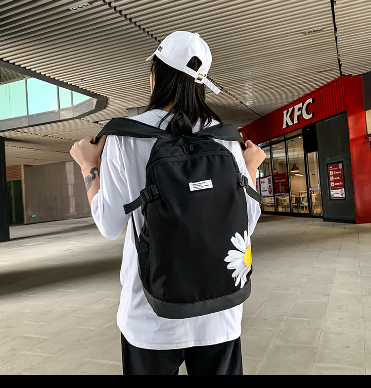 2021 Korean version fashionable couple style cartoon print cool backpack, large-capacity trendy schoolbag for junior and senior high school students pic 33