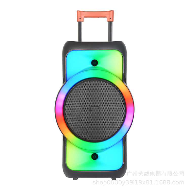 爆款12寸广场舞音箱拉杆音响户外大功率跳舞移动蓝牙音箱 YB-1201详情1