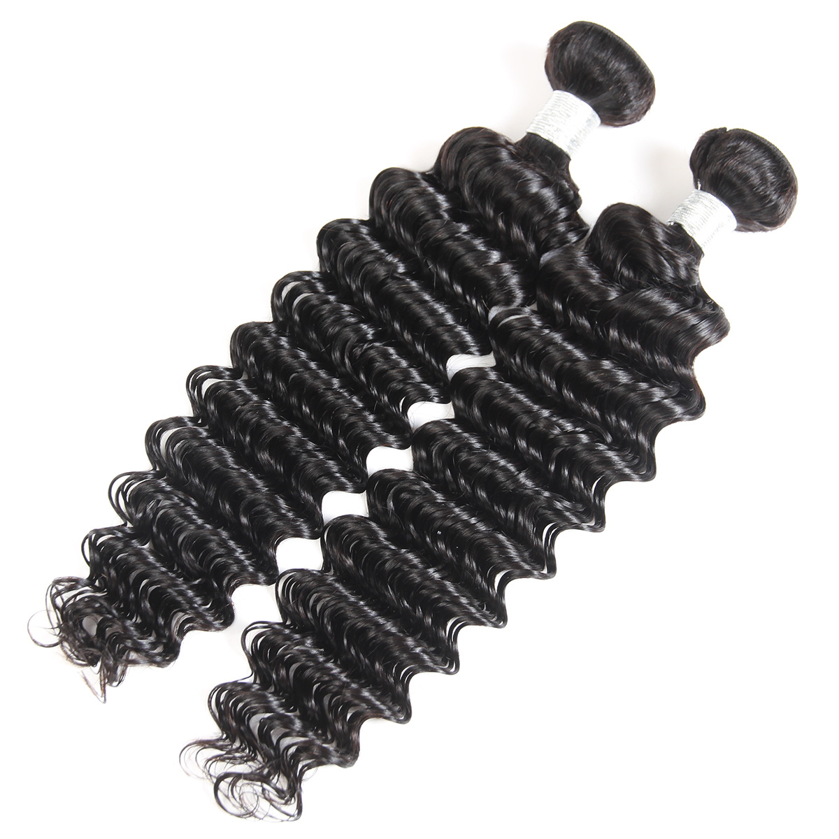 Foreign trade real hair curtain deep wave human hair Natural Color Spring Factory wholesale pic 8