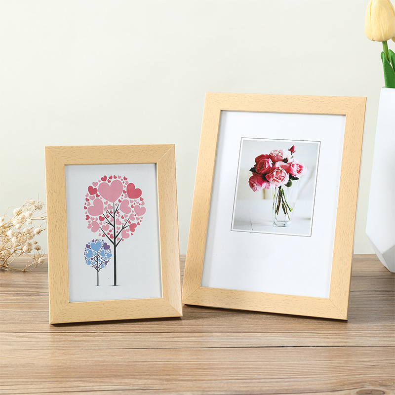 简约木质相框摆台5寸6寸7寸8寸10寸A4画框挂墙照片墙影楼相框批发，相框，台式相框，相框摆台详情5