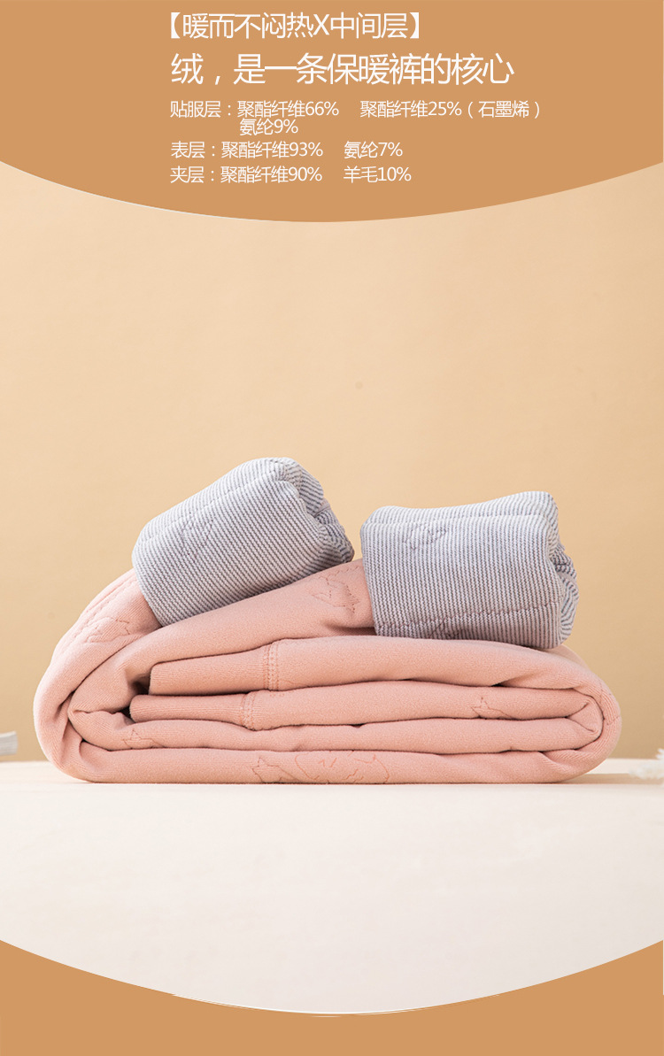 儿童保暖裤冬季加绒加厚内穿女童男童棉裤羊毛秋裤中大童详情6