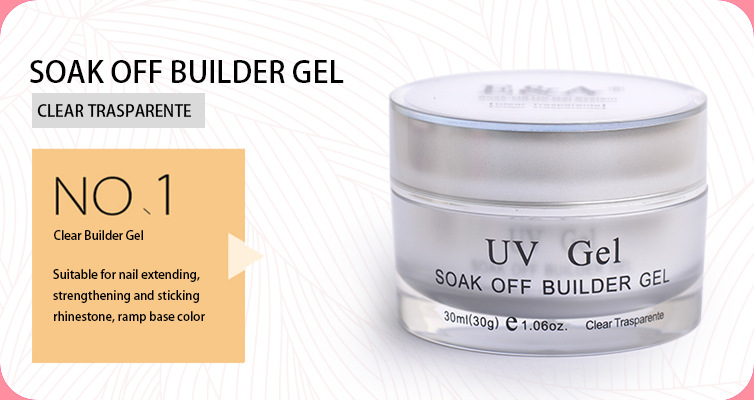 E&A Nail Polish Glue Factory Direct sales: 30g transparent UV glue, phototherapy glue, pink phototherapy nail polish glue, model glue, exclusively for export pic 8