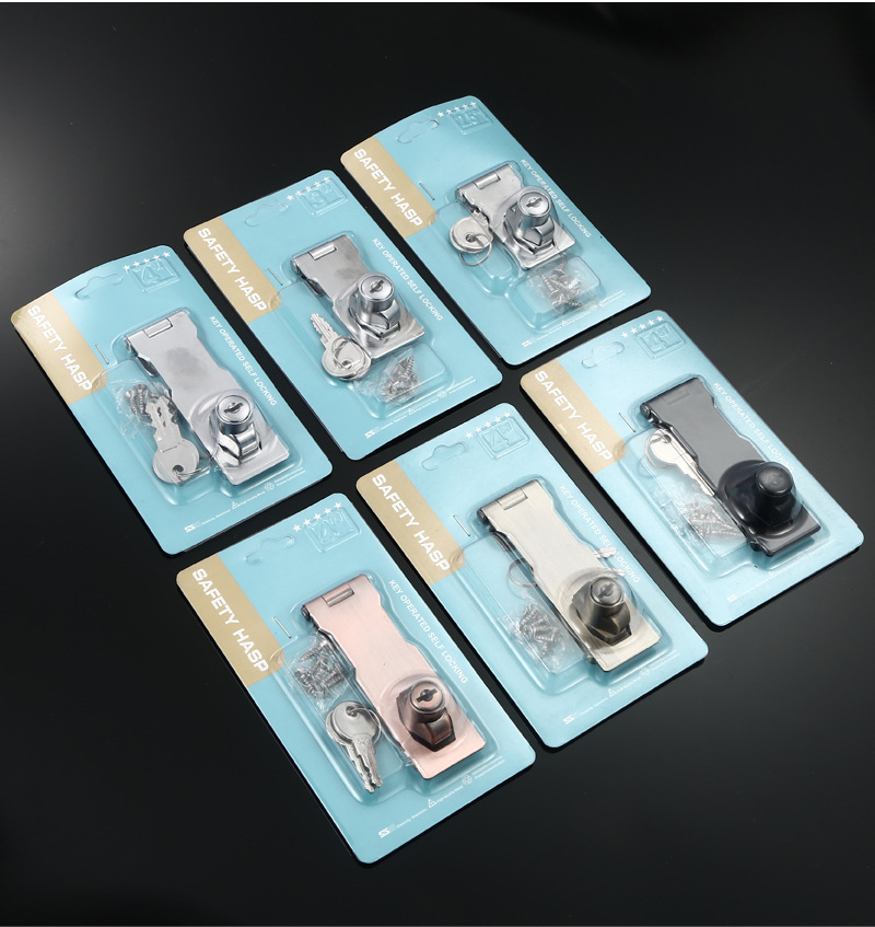 锁牌带锁办公室桌90度直角抽屉柜门衣柜冰柜锁橱柜锁老式搭扣详情17