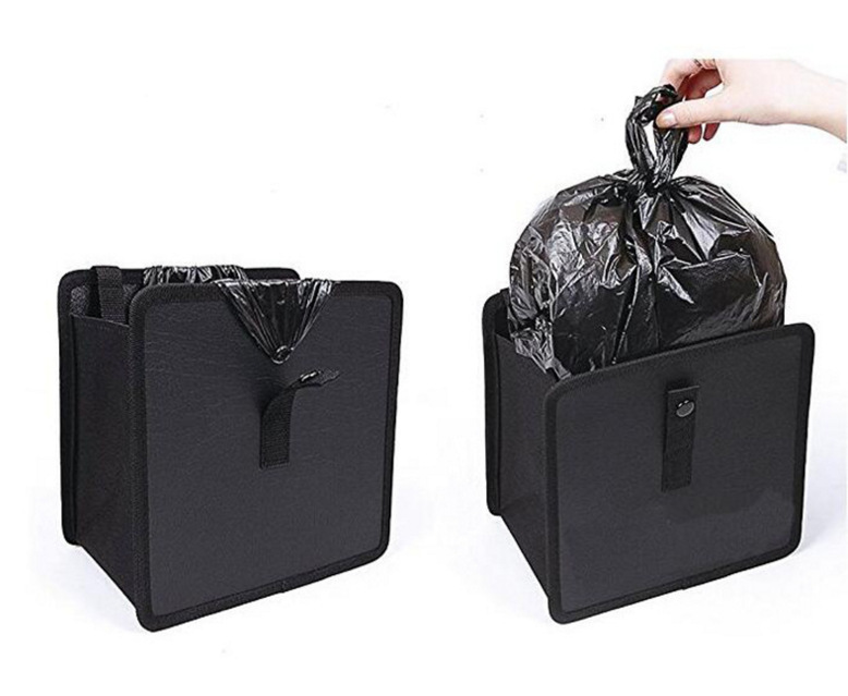 新款车载牛津布垃圾袋 折叠挂式大容量收纳袋 车载座椅背置物挂袋详情15