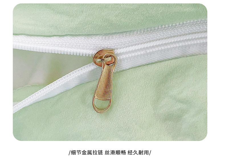 ins风A类超柔水洗棉纯色混搭四件套磨毛简约宿舍奶油系列三件套详情16