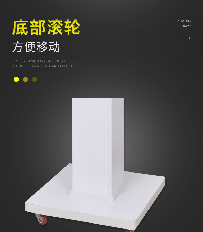 灯光旋转眼镜店太阳镜陈列架落地式眼镜展示架超市商场展示架展柜详情5