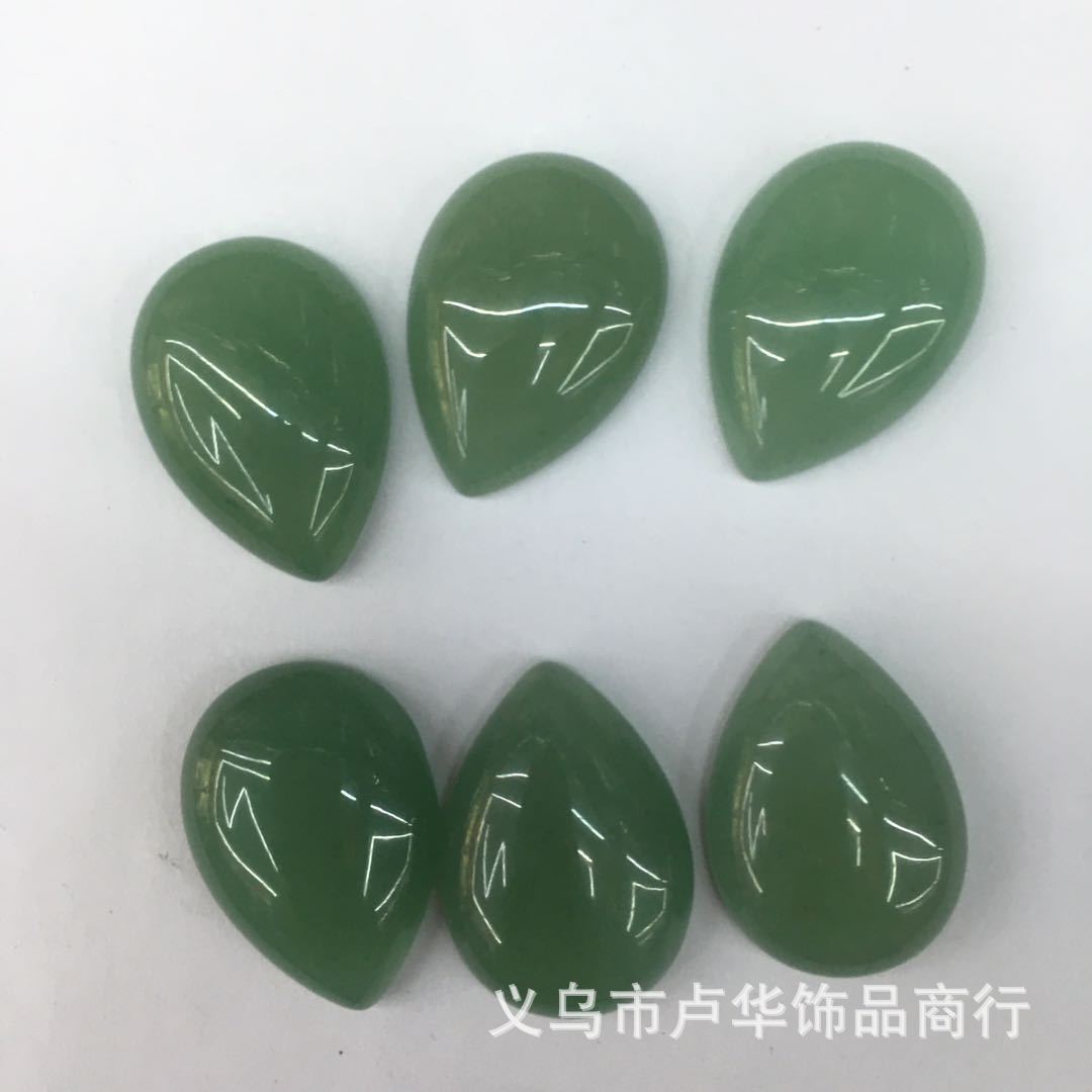 Cross-border direct sales of new Dongling jade water drop ring face, European and American fashionable agate rough stone semi-precious stone wholesale accessories, natural stone jewelry, natural stone ring face, natural stone jewelry pic 2