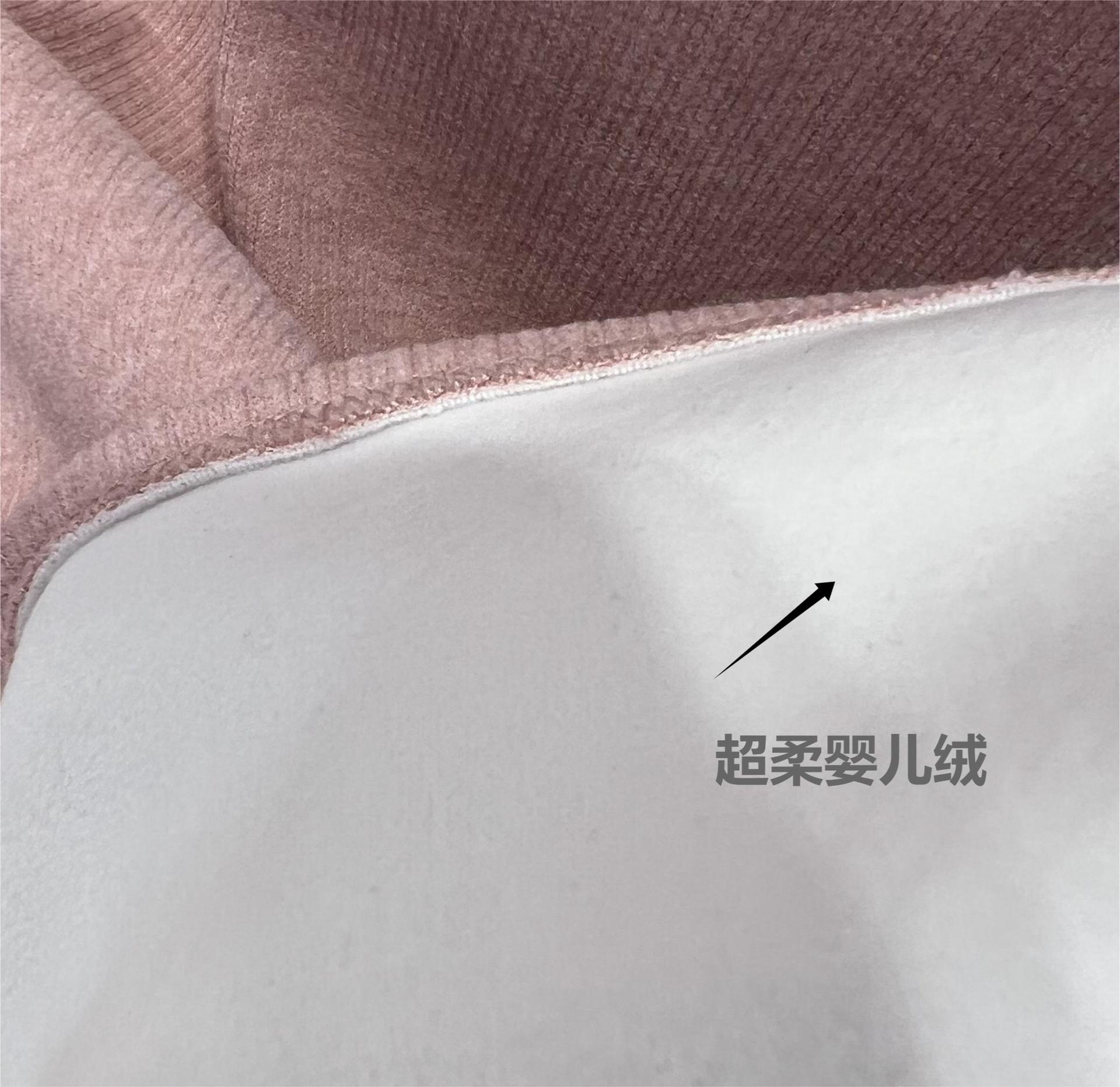 可可6096冬款粉色糯米裤加绒加厚高腰阔腿裤女休闲垂感羊绒直筒裤详情23