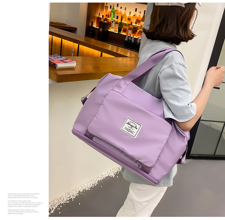 Wholesale dry and wet separation sports hand-held shoulder bags, yoga and fitness bags, folding and storage large-capacity travel bags, LOGO pic 65