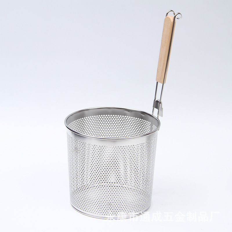 Factory direct sales of new stainless steel perforated steel plate, Fenli Spicy Hot pot rice noodles, scooping spoon for cooking and scooping noodles pic 3