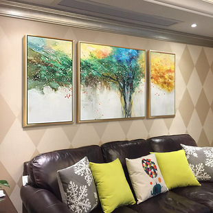 客厅现代简约装饰画酒店大尺寸手绘油画沙发背景墙抽象轻奢挂画详情5