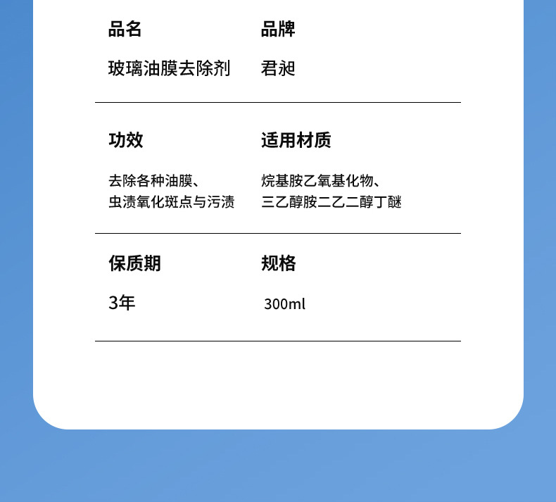 汽车油膜去除剂车窗玻璃去油膜泡沫清洗剂车用前挡风玻璃油膜净详情18