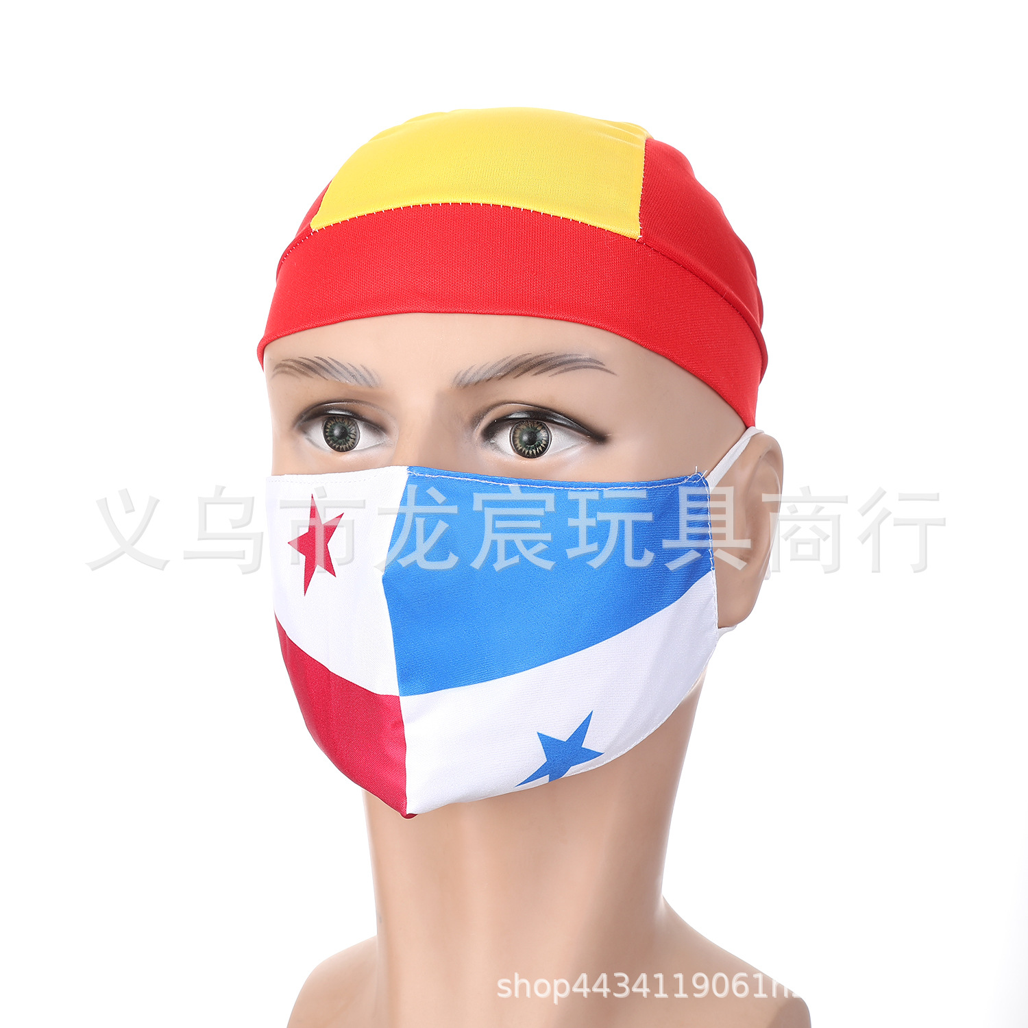 跨境亚马逊透气布口罩棉质时尚成人防尘水洗防晒旗帜口罩挂耳批发详情18