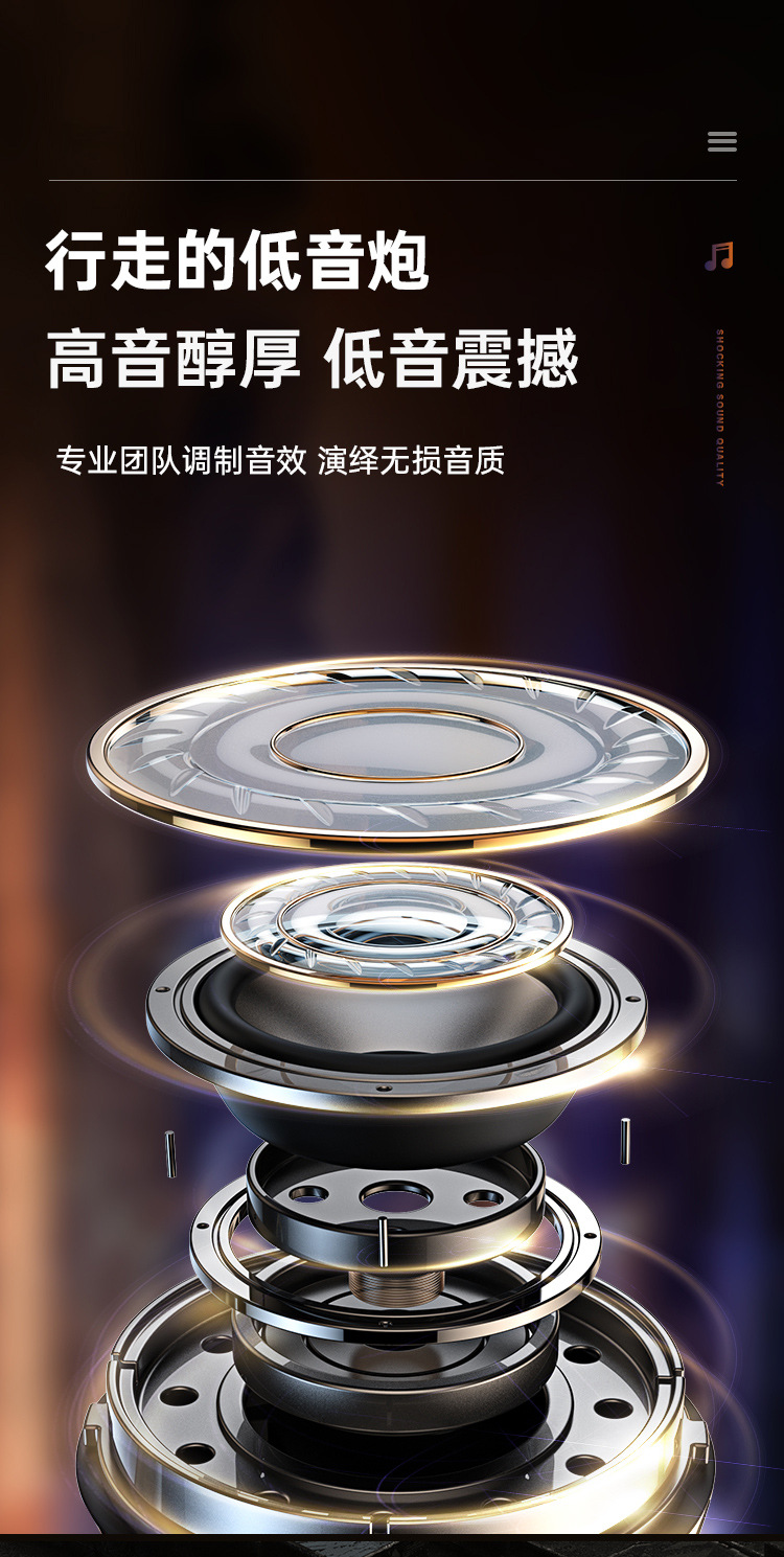 蓝牙音箱大音量家用户外便携迷你小音响车载低音炮源头工厂S16详情6