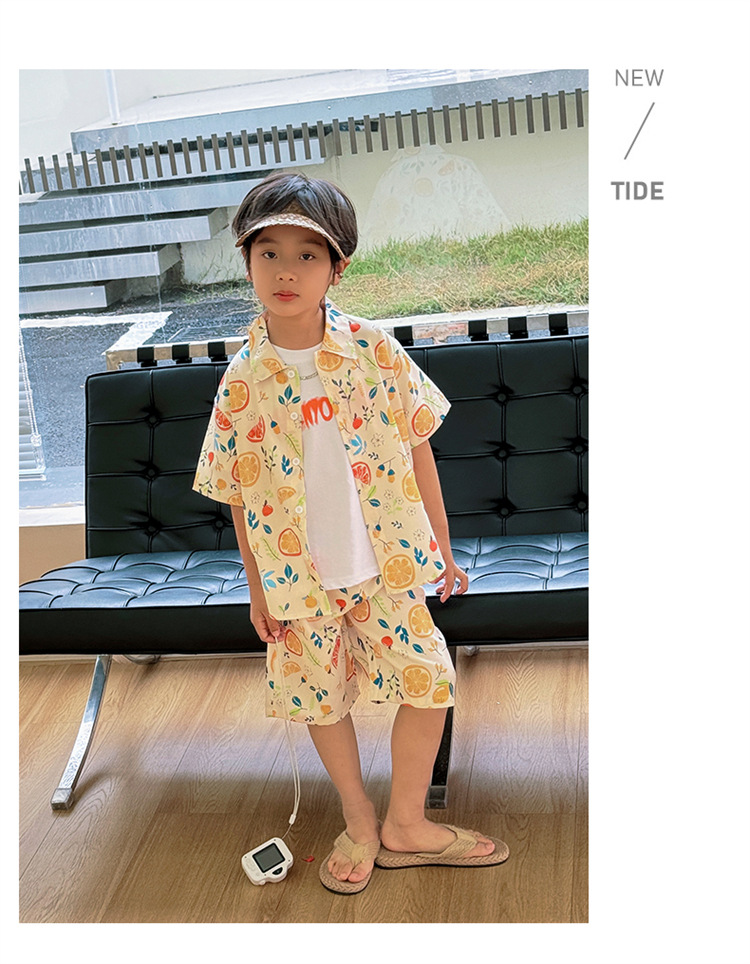 童装男童夏季套装24新款儿童短袖洋气时髦宝宝夏装帅气炸街衣服详情8