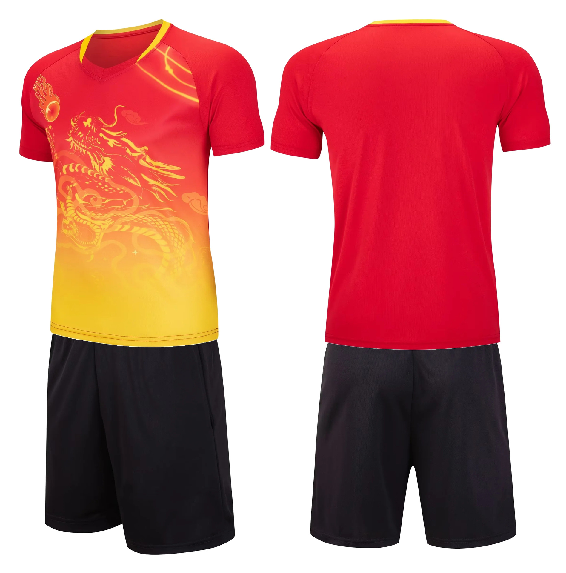 批发速干龙纹男女款队服端午节龙舟服装印制划龙船印字龙舟比赛服详情10