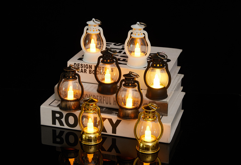 Retro small horse lanterns, Christmas and Halloween gift lights, creative bar Ghost Festival atmosphere lights, flashing lights, cross-border atmosphere lights pic 1