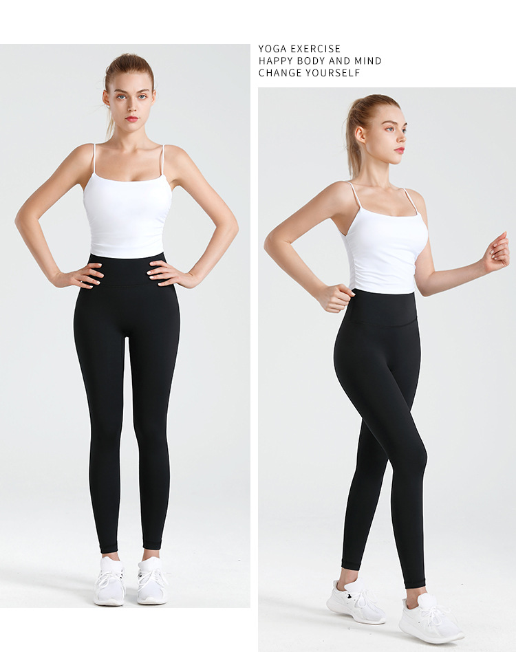 Yoga pants for women: High-waisted, hip-lifting, elastic compression, nude feel, tight-fitting sports pants, quick-drying running training, and outerwear fitness pants pic 26