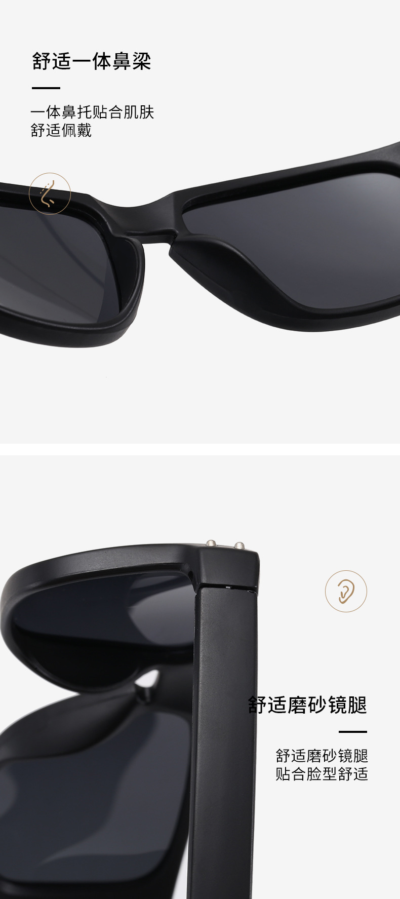 European and American fashion polarized 9102 type sunglasses for both men and women, rivet decoration, essential for outdoor sports and cycling, colorful coated sunglasses, UV-resistant glasses pic 19