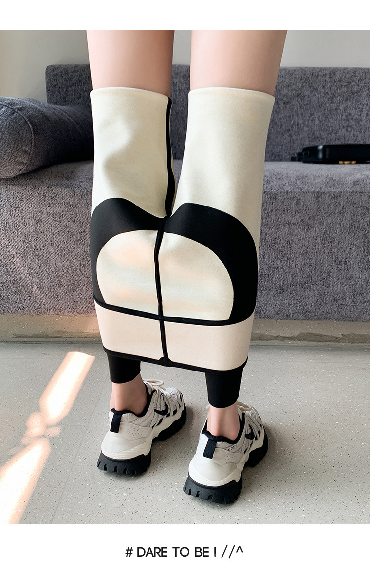 2022 Autumn/winter latex Barbie pants, sports yoga fleece leggings, high-waisted, hip-lifting and belt-tightening shark pants for women wholesale pic 35
