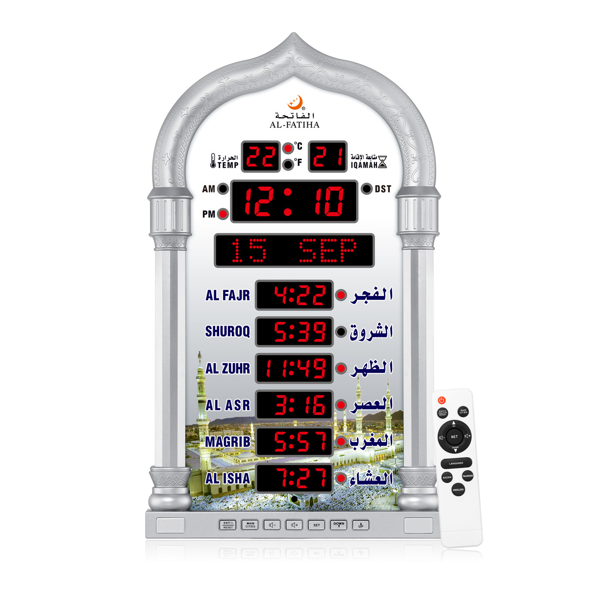 FAJ-4008 LED electronic digital tube display high-definition remote control operation anzn clock electronic wall clock pic 9