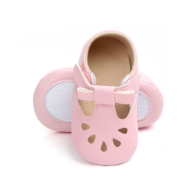 Wholesale of best-selling multi-color perforated baby shoes, anti-slip walking shoes, semi-rubber soles and soft-soled baby shoes 0921 pic 4
