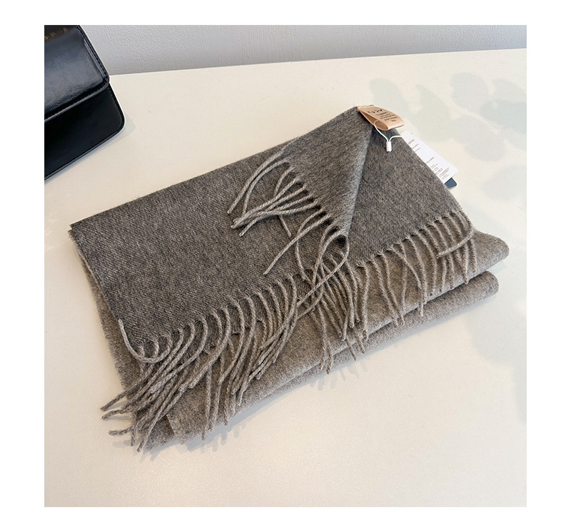 2023流苏拼色羊毛围巾双面披肩两用情侣外搭保暖围脖冬详情32