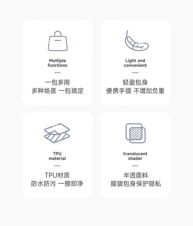 新款防水收纳包高颜值防污耐脏化妆品收纳包斜跨手提收纳袋详情2