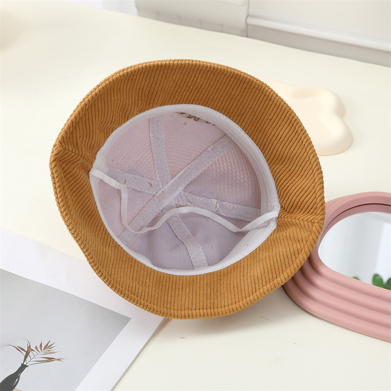 宝宝帽子秋冬新款可爱卡通动物渔夫帽春秋季男童婴幼儿灯芯绒盆帽详情12