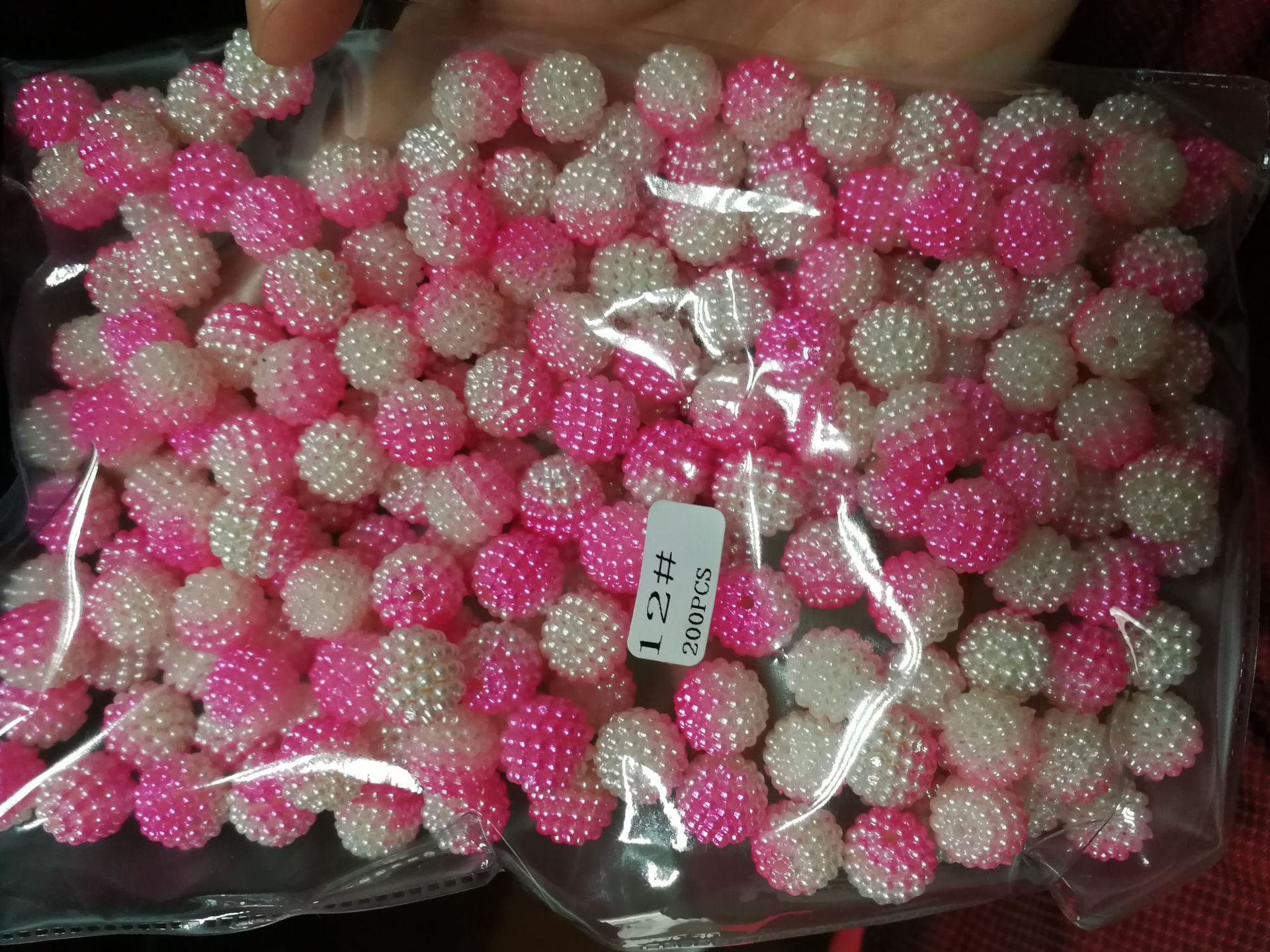 ABS imitation pearl multicolored perforated bayberry balls DIY clothing accessories, emerging products from Japan and South Korea pic 4