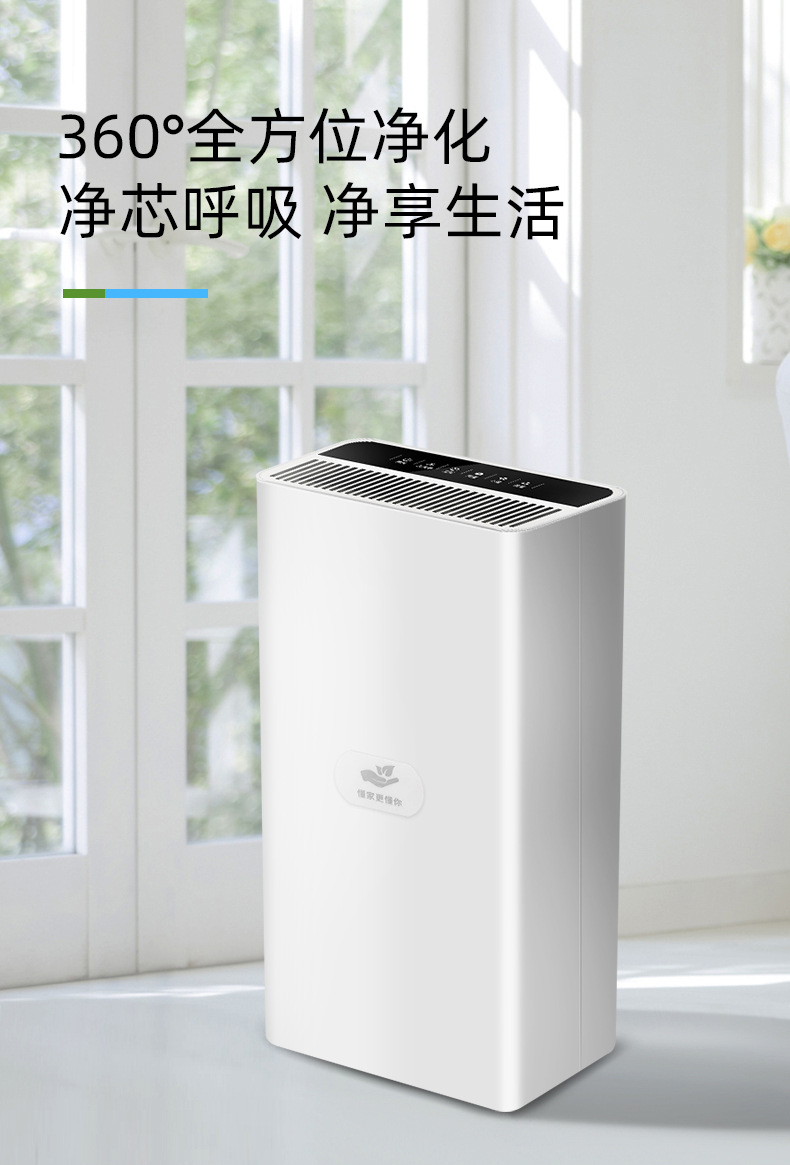 Household indoor air purifier for removing second-hand fireworks powder, allergens, pet hair, negative ion air purifier pic 5
