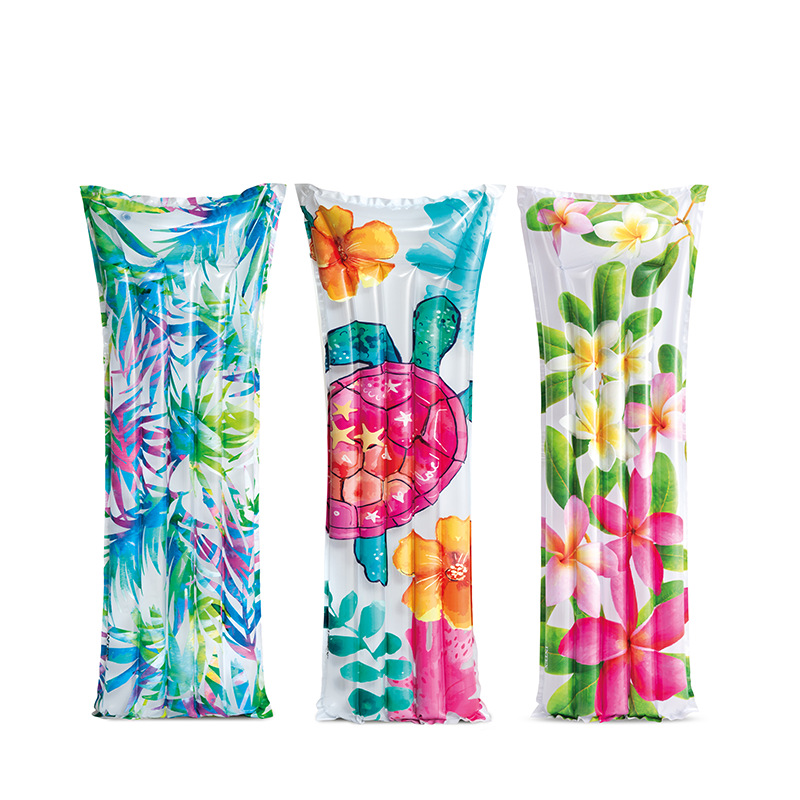 Wholesale of INTEX59720 transparent pop set float row single-person swimming pool inflatable float bed for photo-taking portable inflatable toys pic 6