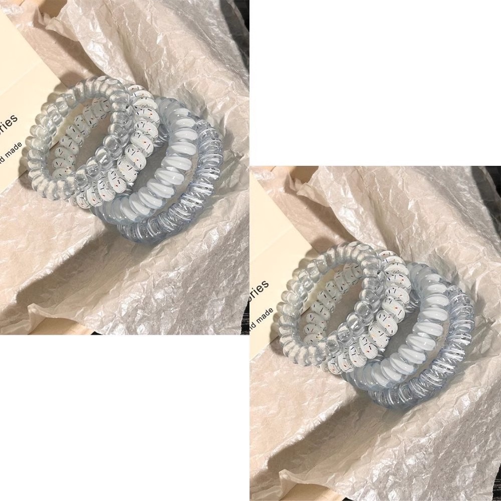 韩式少女~高品质葡萄椰椰波点电话线夏天清新百搭日常发绳耐用详情7
