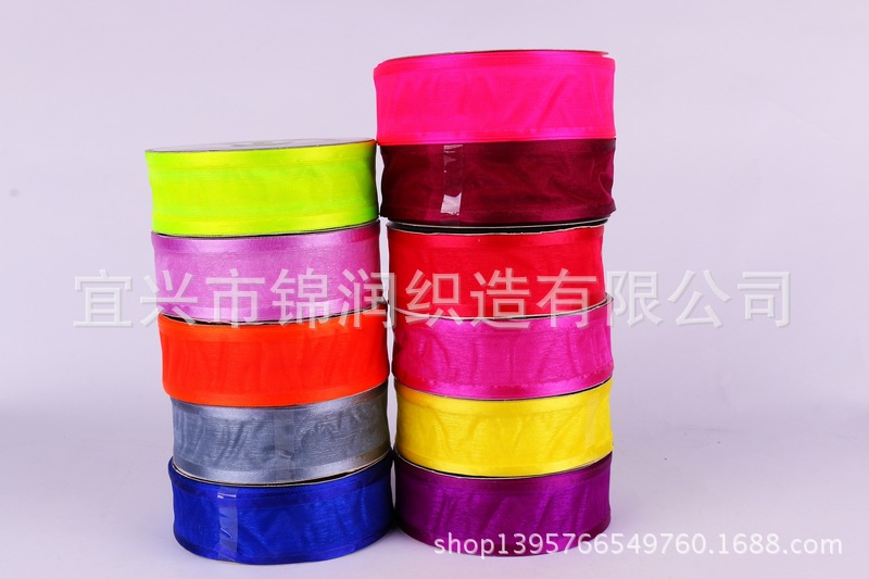 12 minutes, 4cm diy hair accessory ribbon, wide edge gauze ribbon, wide edge gauze ribbon pic 3