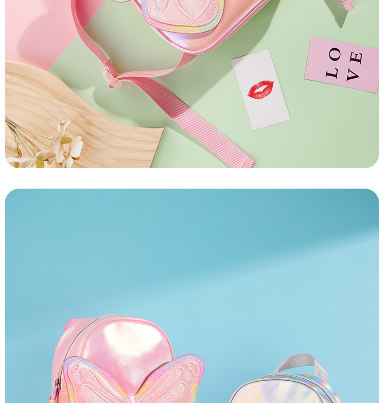 跨境亚马逊可爱蝴蝶背包闪粉时尚休闲小女孩配饰双肩包儿童小背包详情11