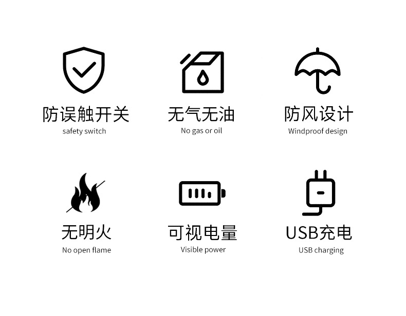 厨房电子脉冲点火器煤气灶点火枪家用香薰燃气灶蜡烛加长打火机详情4