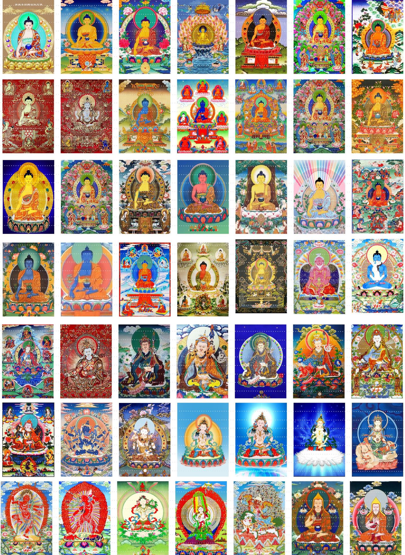 长方时光宝石扎基拉姆六字真言九尾狐唐卡五路财神八大守护项链详情9