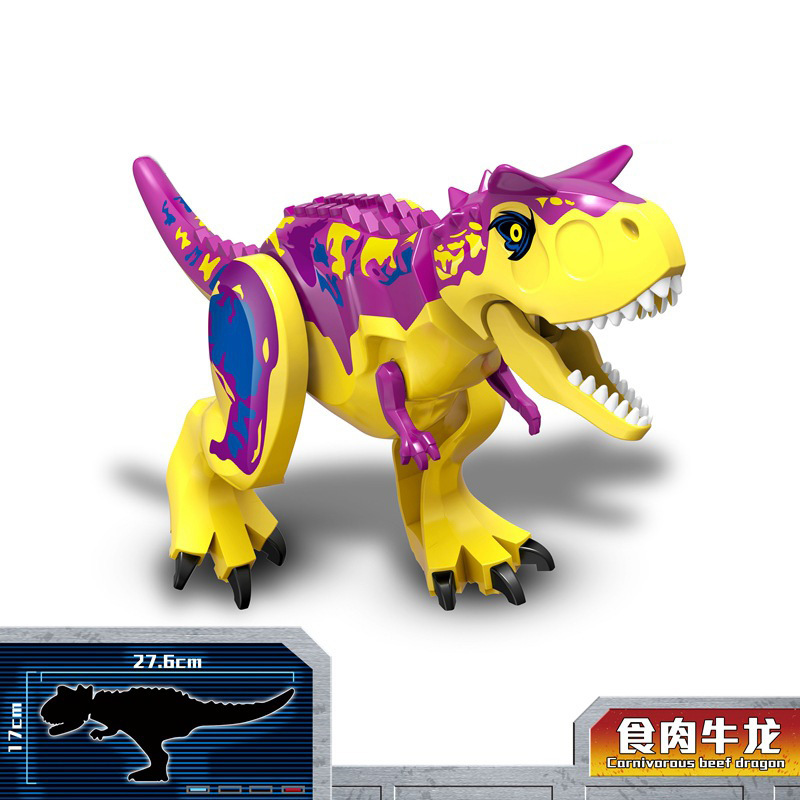 Nuevo estilo jurásico big dinosaurio bloques t-rex brachiosaurus triceratops puzzle bloques juguetes paquete en bolsa pic 53
