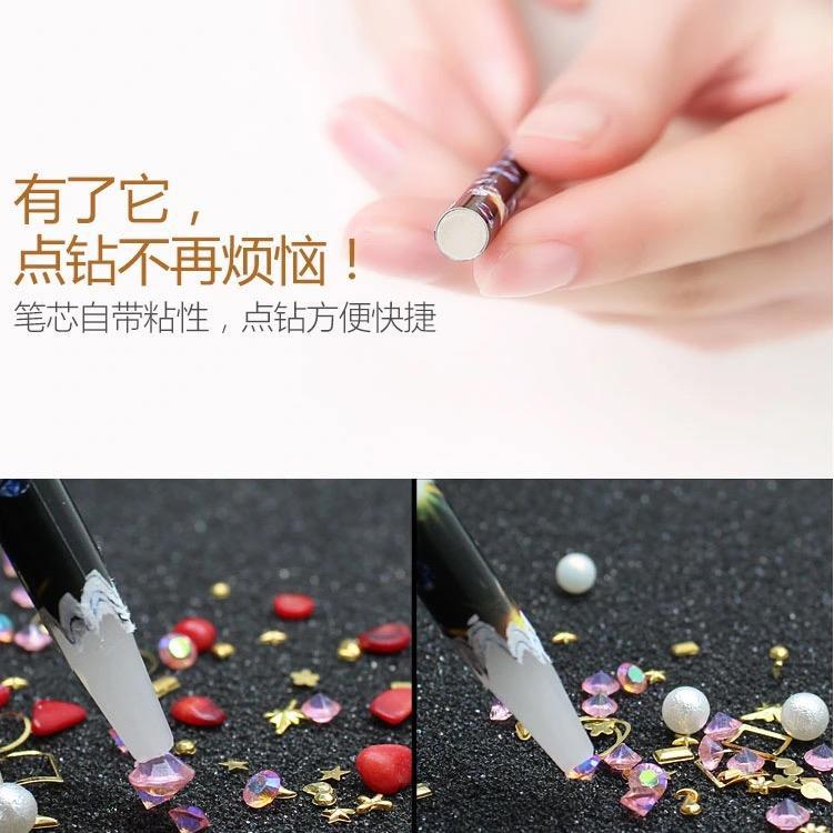 12 boxes of colorful nail art tools and accessories with rhinestones and crayons, including rhinestone crayons and diamond-encrusted pens, are selling well in foreign trade pic 1