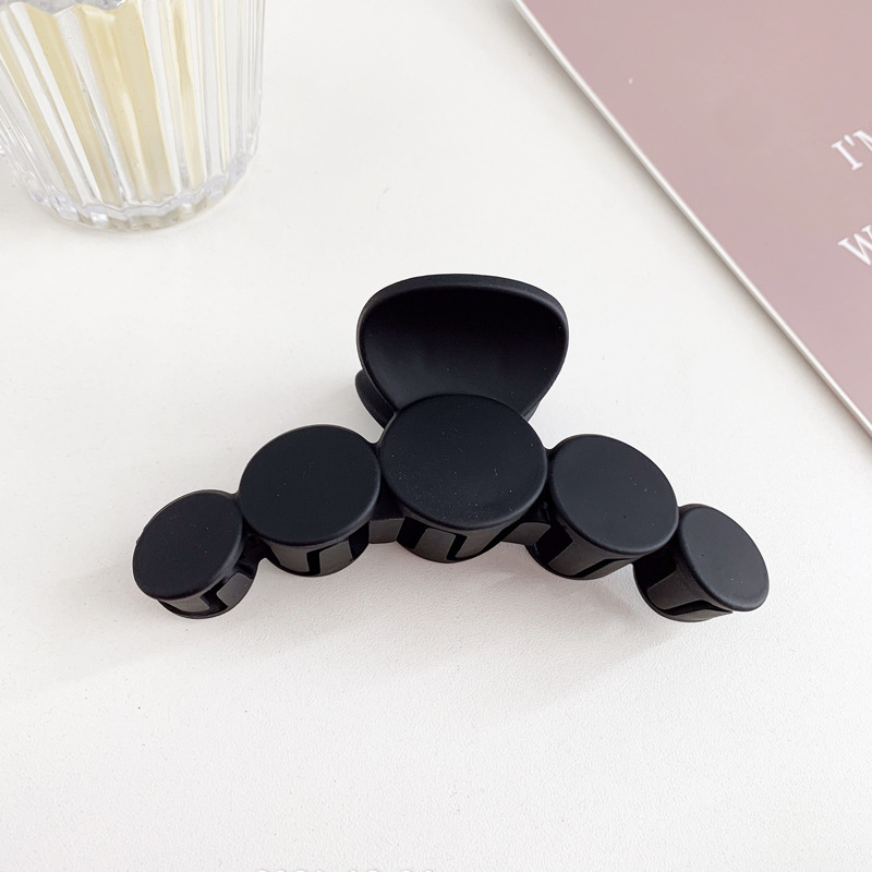 复古亚克力发夹盘发抓夹大号简约磨砂发卡女韩版后脑勺鲨鱼夹发抓详情24