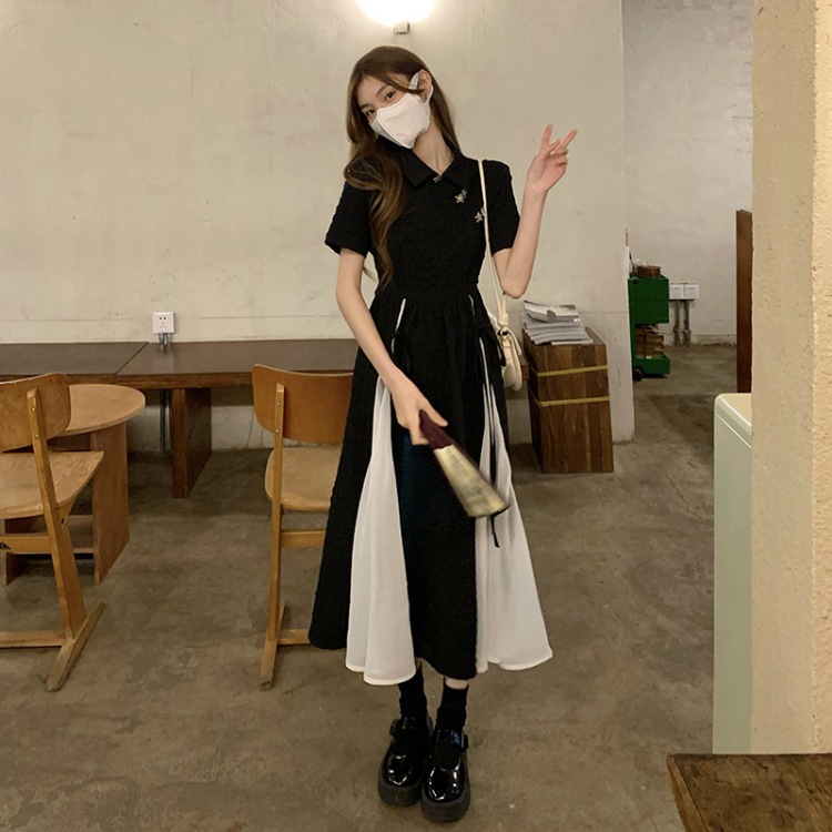 中式改良旗袍连衣裙女夏天2022新款设计感收腰短袖中长款裙子女装详情22