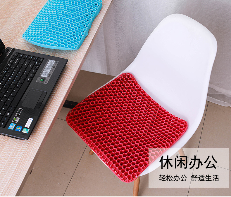 Factory direct sales: Honeycomb gel seat cushions, car seat cushions, all-season universal chairs, silicone seat cushions, ice pads, cooling pads pic 16